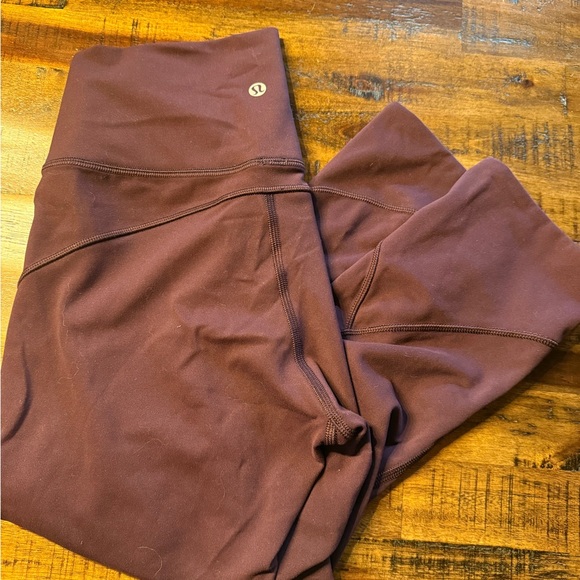 Lululemon Athletica Maroon Leggings - Picture 1 of 4